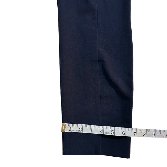 J. Crew Mercantile Women Navy Flat Front Pants Sz 6x26 Cropped Career Stretch - Picture 13 of 13